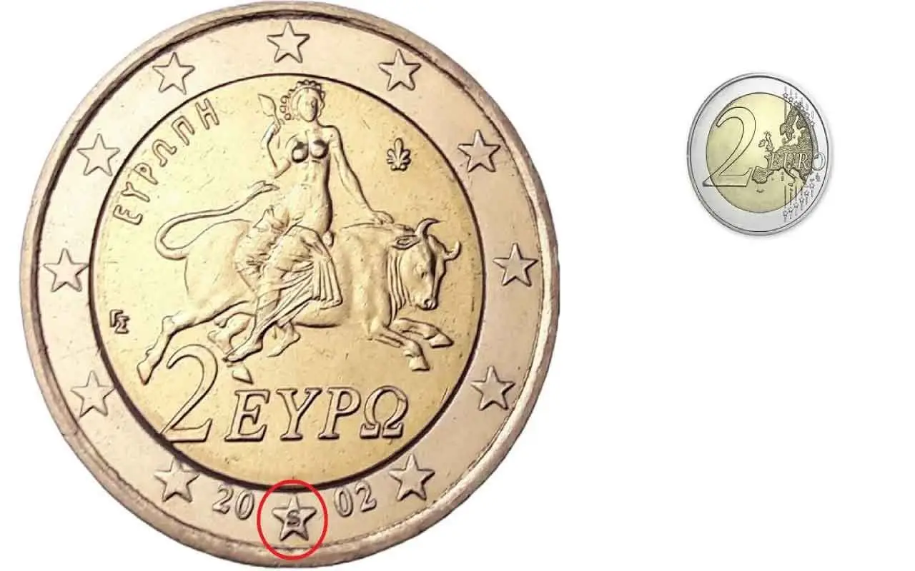 Moneta da 2 euro Grecia 2002: se ha questa stella vale oro Moneta da 2 euro Grecia 2002: se ha questa stella vale oro